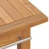 vidaXL Servantskap for bad heltre teak 132x45x75 cm