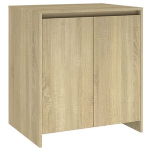 vidaXL Skjenk sonoma eik 70x41x75 cm konstruert tre