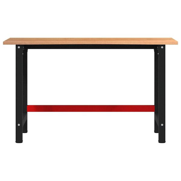 vidaXL Arbeidsbenk lysebrun 140x60x81,5 cm heltre eik