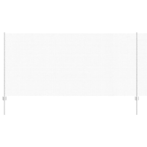 vidaXL Gjerde med stolpe s&oslash;lv 1,2 x 10 m St&aring;l