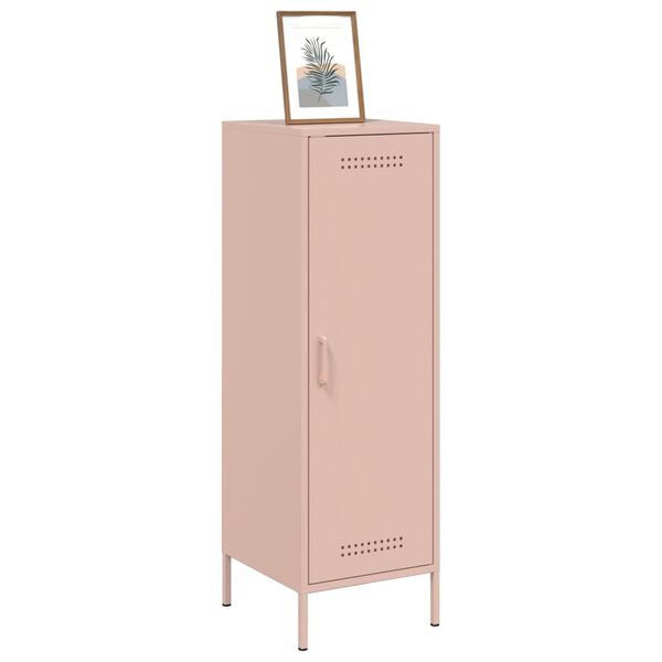 vidaXL Highboard rosa 36x39x113 cm st&aring;l