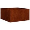 vidaXL Plantekasse rust 80x80x40 cm forvitringsst&aring;l