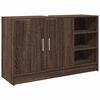vidaXL Servantskap brun eik 90x29x55 cm konstruert tre