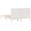 vidaXL Ekstra lang sengeramme uten madrass hvit 140x220 cm heltre