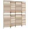 vidaXL Romdeler 4 paneler beige polyrotting