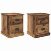vidaXL Nattbordskap 2 stk. Gammelt tre 39 x 39 x 47.5 cm
