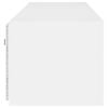 vidaXL Vegghengte TV-benker med LED 2 stk hvit 80x35x31 cm