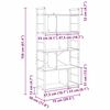 vidaXL Bokhylle Gamle tre 75 x 30 x 156 cm Konstruert tre