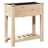 vidaXL Hageblomsterpotte Beige 71 x 37 x 76,5 cm Massiv Furu Tre