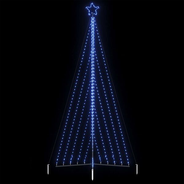 vidaXL LED Juletre 570 LEDs Bl&aring; 399 cm