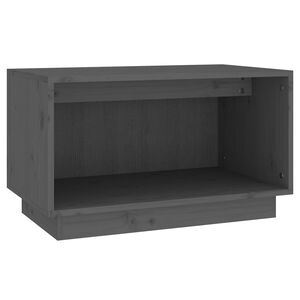 vidaXL TV-benk gr&aring; 60x35x35 cm heltre furu