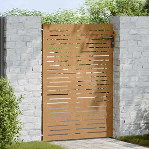 vidaXL Hageport 85x150 cm cortenst&aring;l firkantet design