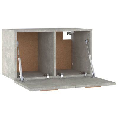 vidaXL Veggskap betonggrå 60x36,5x35 cm konstruert tre