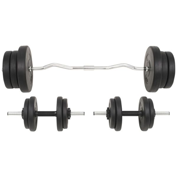 vidaXL Vektstang- og manualsett 60 kg