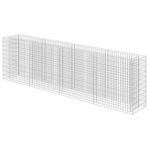 vidaXL Gabion h&oslash;ybed galvanisert st&aring;l 360x50x100 cm