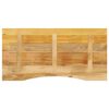 vidaXL Skrivebordsplate med kurve 110x60x2,5 cm heltre grovt mangotre