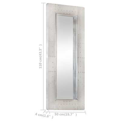 vidaXL Aviator-speil 110x50 cm metall