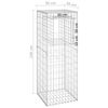 vidaXL Gabionstolper 2 stk 50x50x140 cm jern