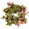 vidaXL Blomsterkranser for jul 6 stk rosa 215 cm