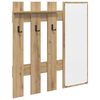vidaXL Vegghengt kleshenger Veggmontert Artisan Eik 100 x 10 x 100 cm