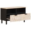 vidaXL TV-skap Hvit Vask Finish 70 x 33,5 x 46 cm Massiv mango tre