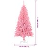 vidaXL Juletre med 150 LED med stativ Rosa 150 cm PVC