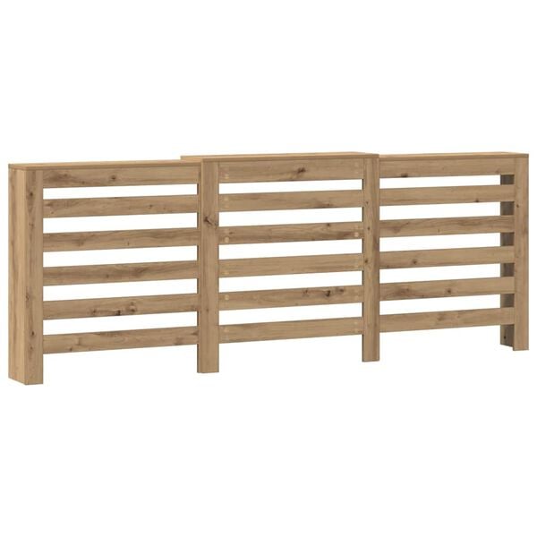 vidaXL Radiatordeksel artisan eik 205x21,5x83,5 cm konstruert tre