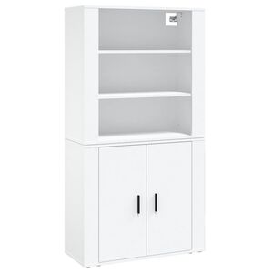 vidaXL Highboard hvit konstruert tre