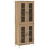 vidaXL H&oslash;yskap Artisan Eik 69,5 x 34 x 90 cm Konstruert tre