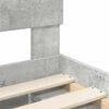 vidaXL Sengestamme Betonggr&aring; 150 x 200 cm Konstruert tre
