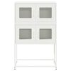 vidaXL Highboard Hvit 68x39x107 cm Stål