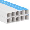 vidaXL Kabelkanaler selvklebende 15x10 mm 10 m PVC