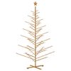 vidaXL Trekjuletr&aelig;r 240 cm Bambus og massiv furu Brun