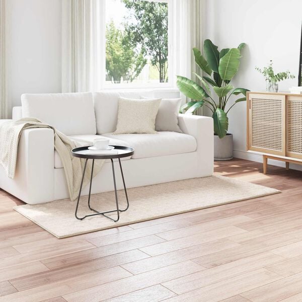 vidaXL Omr&aring;detepper Rektangul&aelig;r Beige 150 x 80 cm