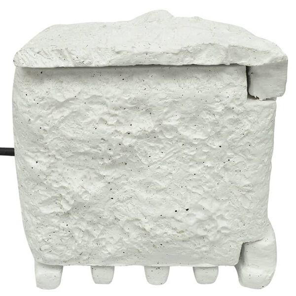 vidaXL Hagekontaktenhet 4 spor vanntett harpiks hvit