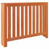 vidaXL Radiatordeksel voksbrun 108,5x19x84 cm heltre furu