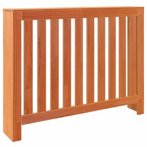 vidaXL Radiatordeksel voksbrun 108,5x19x84 cm heltre furu
