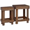 vidaXL Planteholder 2 stk. Brun 70 x 11 x 27 cm Mahogni Tre