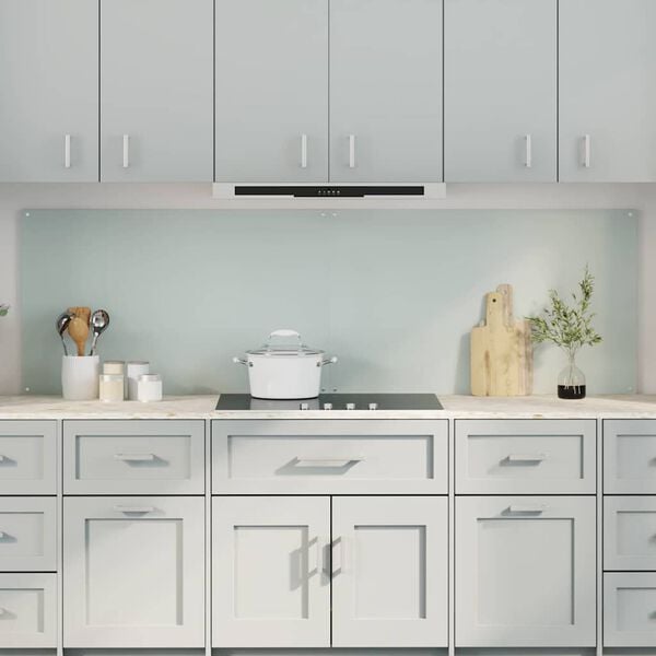 vidaXL Kj&oslash;kkenbakplate 2 pcs Hvit 100 x 60 cm herdet glass