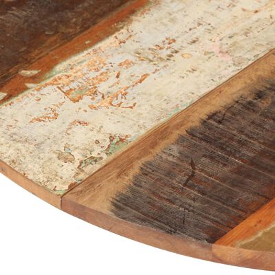 vidaXL Rund bordplate 70 cm 15-16 mm gjenvunnet heltre