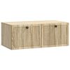 vidaXL Vegghengt TV skap Sonoma eik 78,5 x 41 x 30 cm Konstruert tre