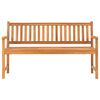vidaXL 3-seters hagebenk med bord 150 cm heltre teak