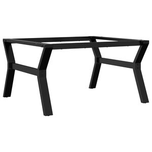 vidaXL Ben for salongbord Y-ramme 80x70x43 cm st&aring;l