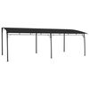 vidaXL Hagemarkise 6x3x2,55 m antrasitt