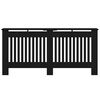 vidaXL Radiator Deksel Svart Eik 172 x 19 x 81,5 cm Konstruert tre