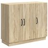 vidaXL Serviesskap Sonoma eik 89 x 34,5 x 77 cm Konstruert tre
