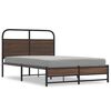 vidaXL Sengeramme uten madrass brun eik 140x190 cm konstruert tre