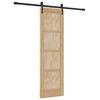 vidaXL Skyved&oslash;r ORKDAL 61 x 198,5 cm Heltre furu Naturlig og svart