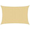 vidaXL Solseil sand 4x3 m 100% polyester oxford