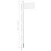 vidaXL Flaggstang seksjoner aluminium 6,2 m
